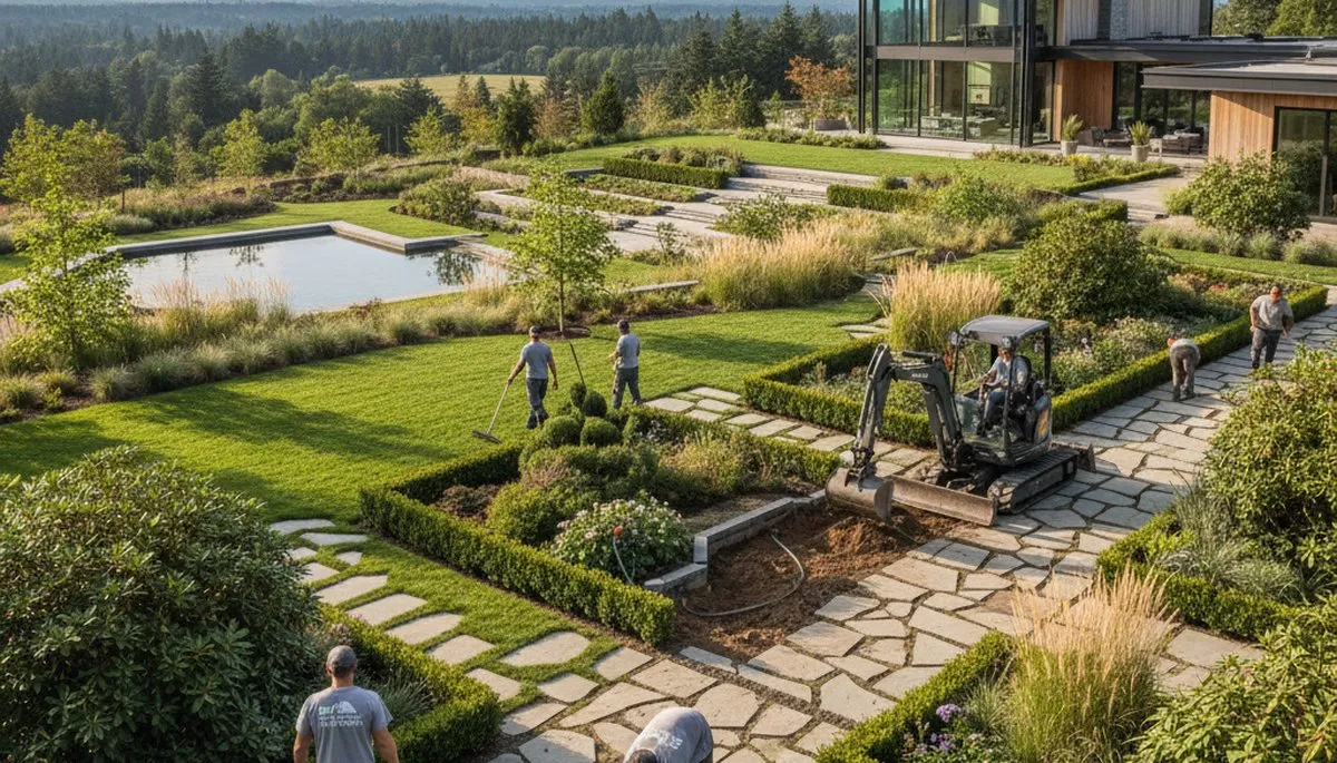 Professional landscaping service in Evansville, IN for residential and commercial properties
