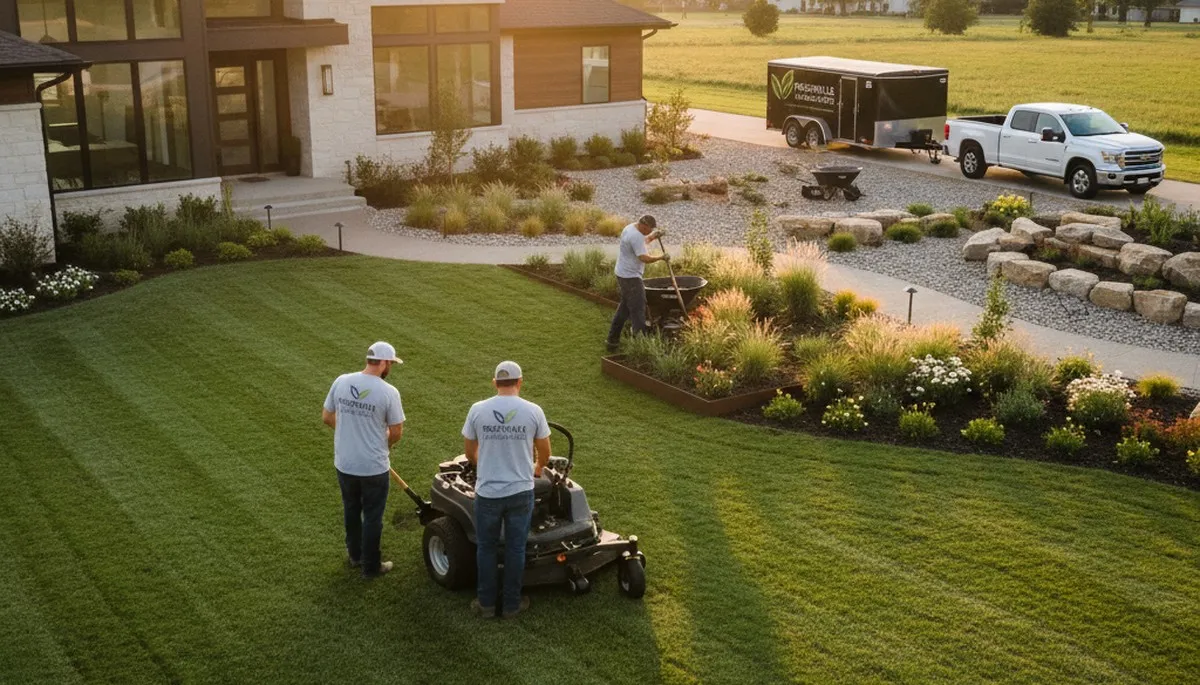 Landscaping services in Evansville, IN for lawn care, hardscaping, and yard maintenance